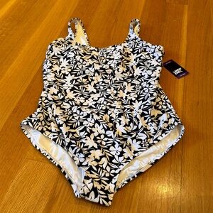 Lands' End Womwn’s New Wirh Tags Floral One Piece Swimsuit Size XXL  Resortwear